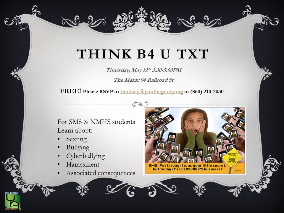 Think before you text flyer (3)