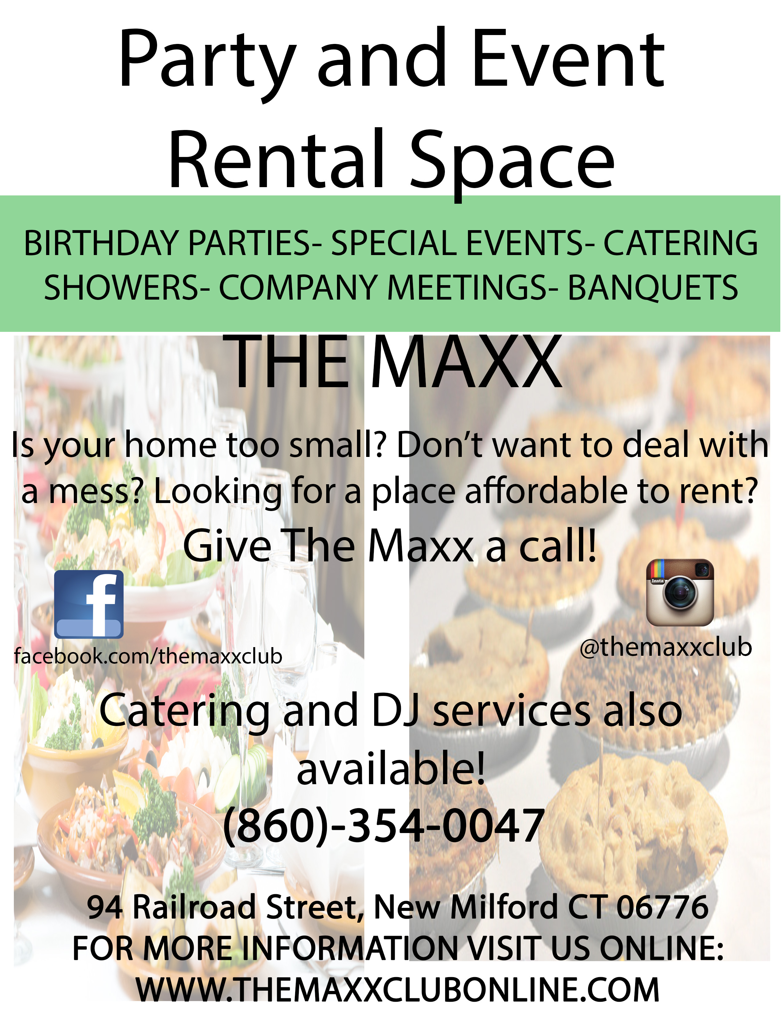 The Maxx Catering and Rental Flyer1